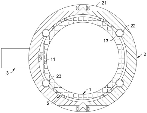 A device for cleaning debris on the surface of offshore oil pipelines