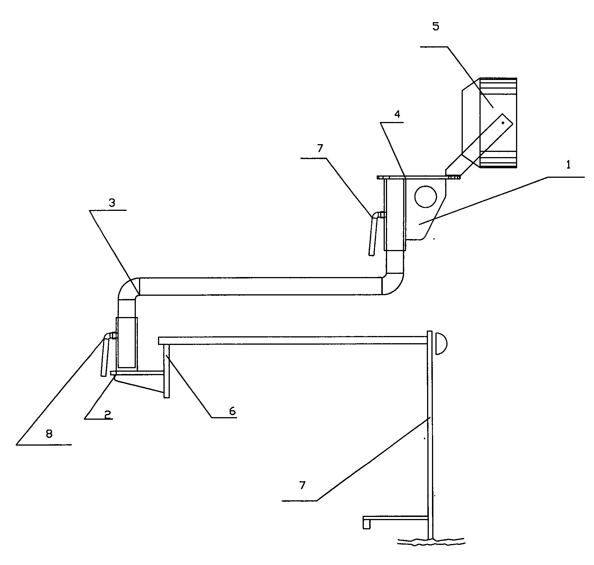 Adjustable cargo hold project lamp base