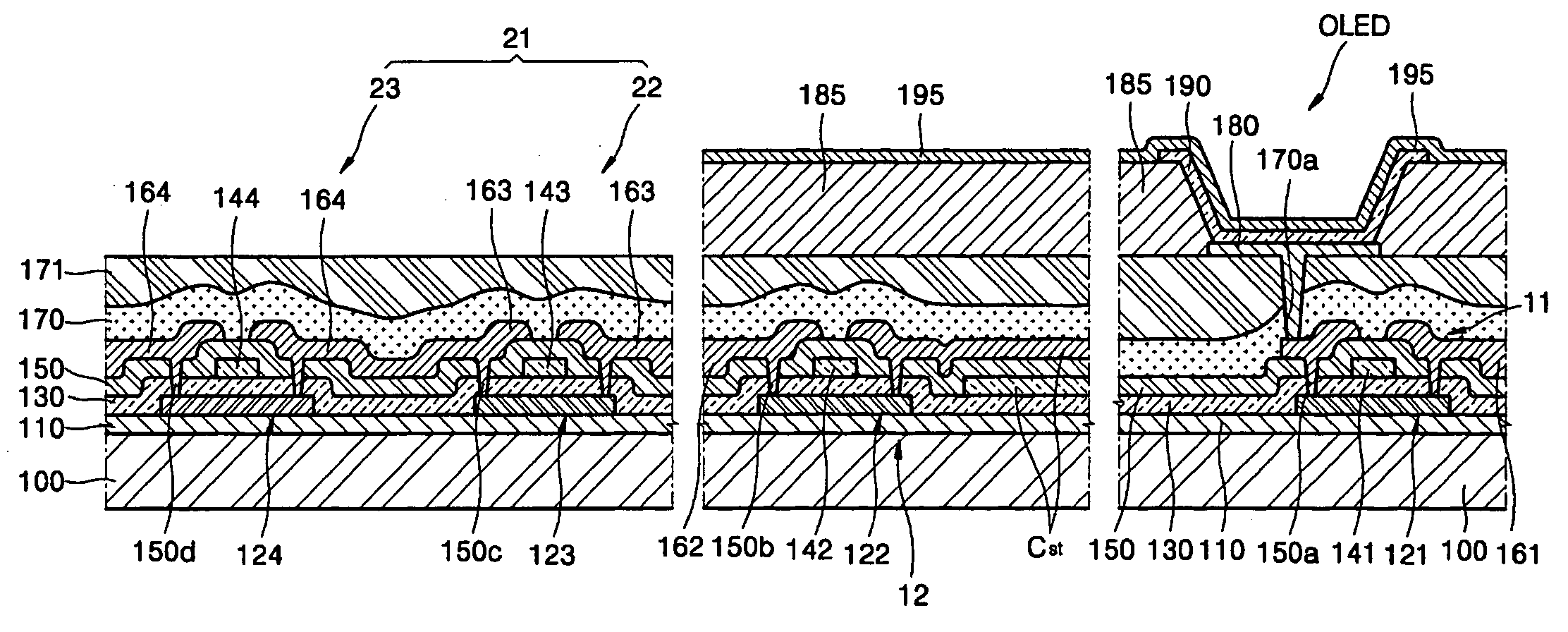 TFT, flat panel display device having the same, method of manufacturing TFT, method of manufacturing flat panel display device, and method of manufacturing donor sheet