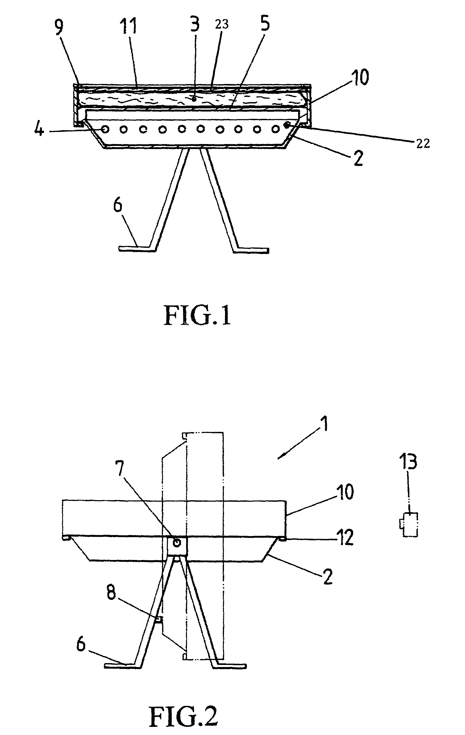 Method and a device for verifying mass inside a quilt