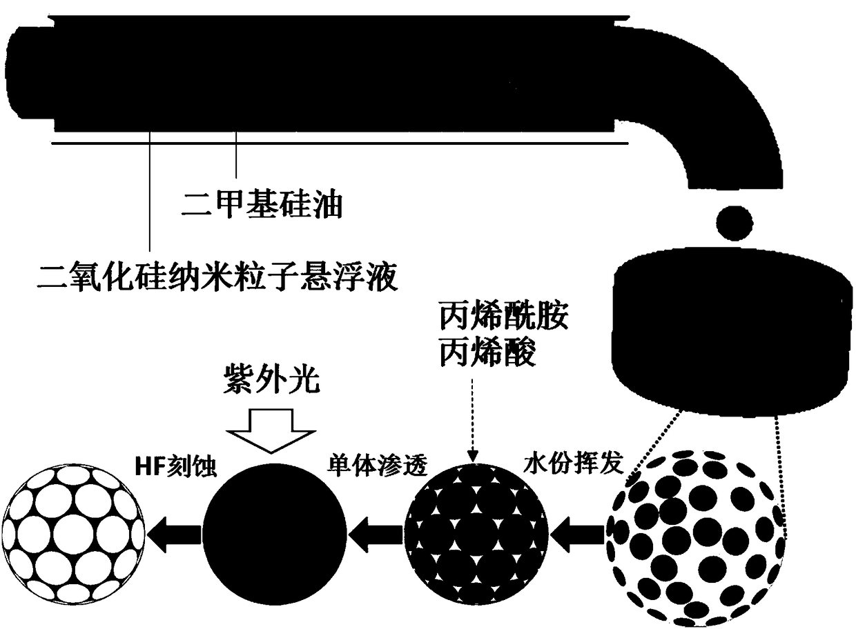 A kind of hydrogel photonic crystal microsphere and its preparation and application