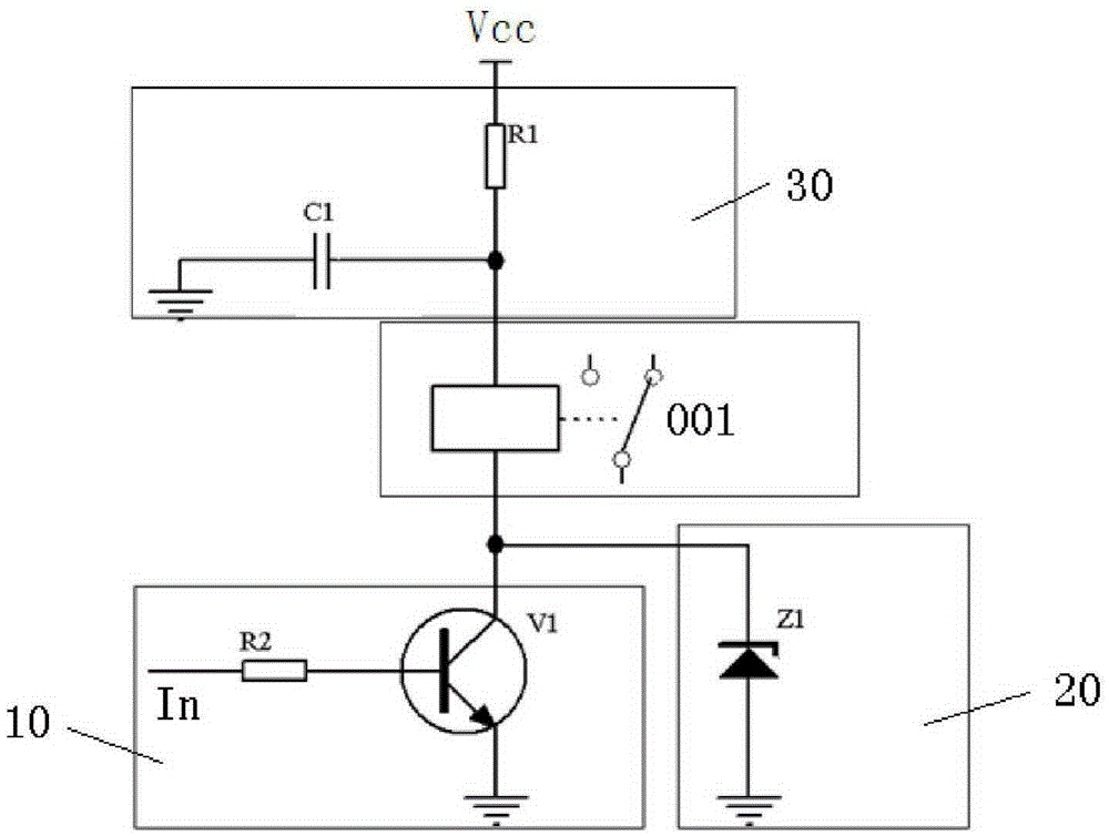 Direct-current electromagnetic relay drive circuit and drive method therefor