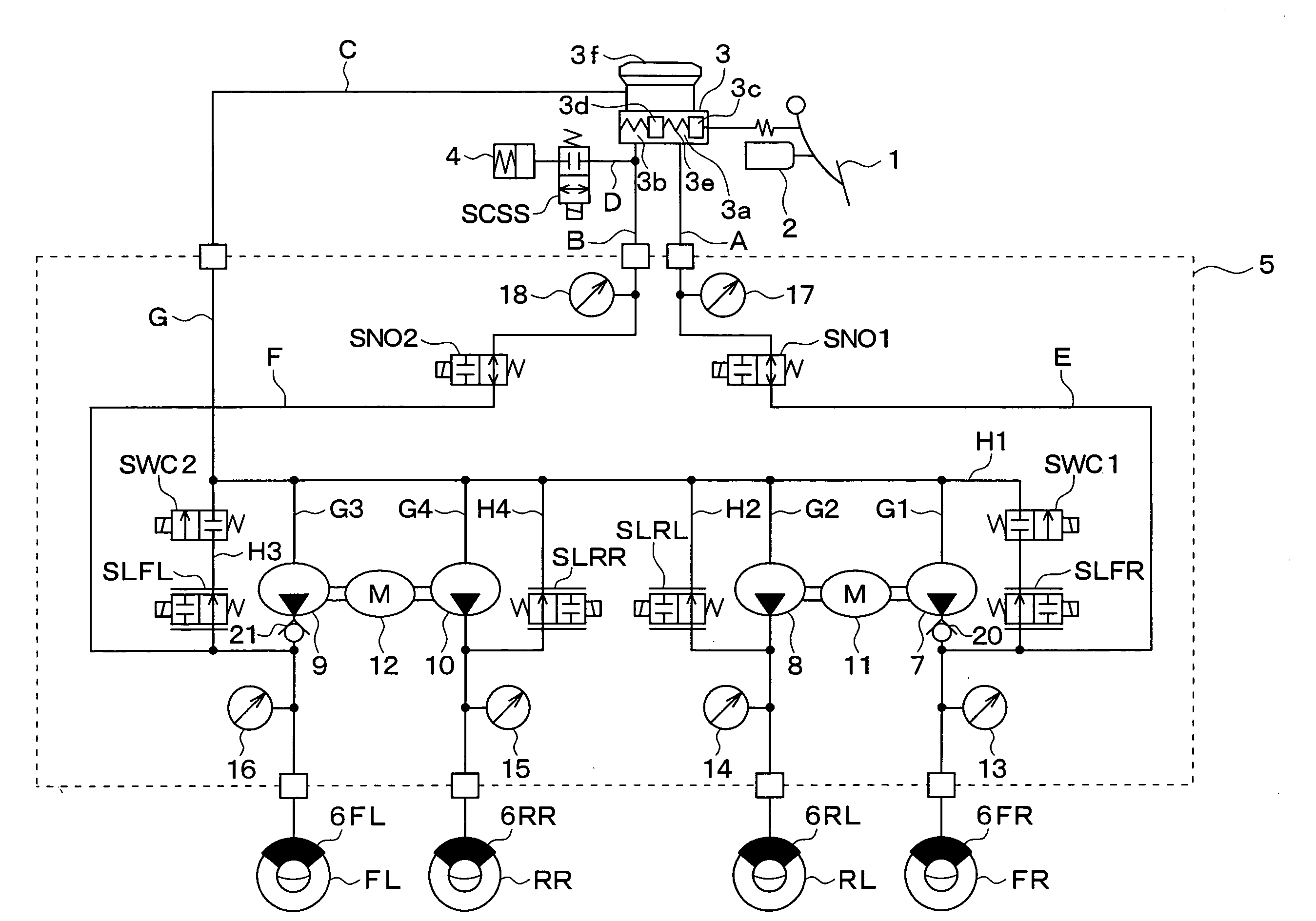 Vehicle brake control device