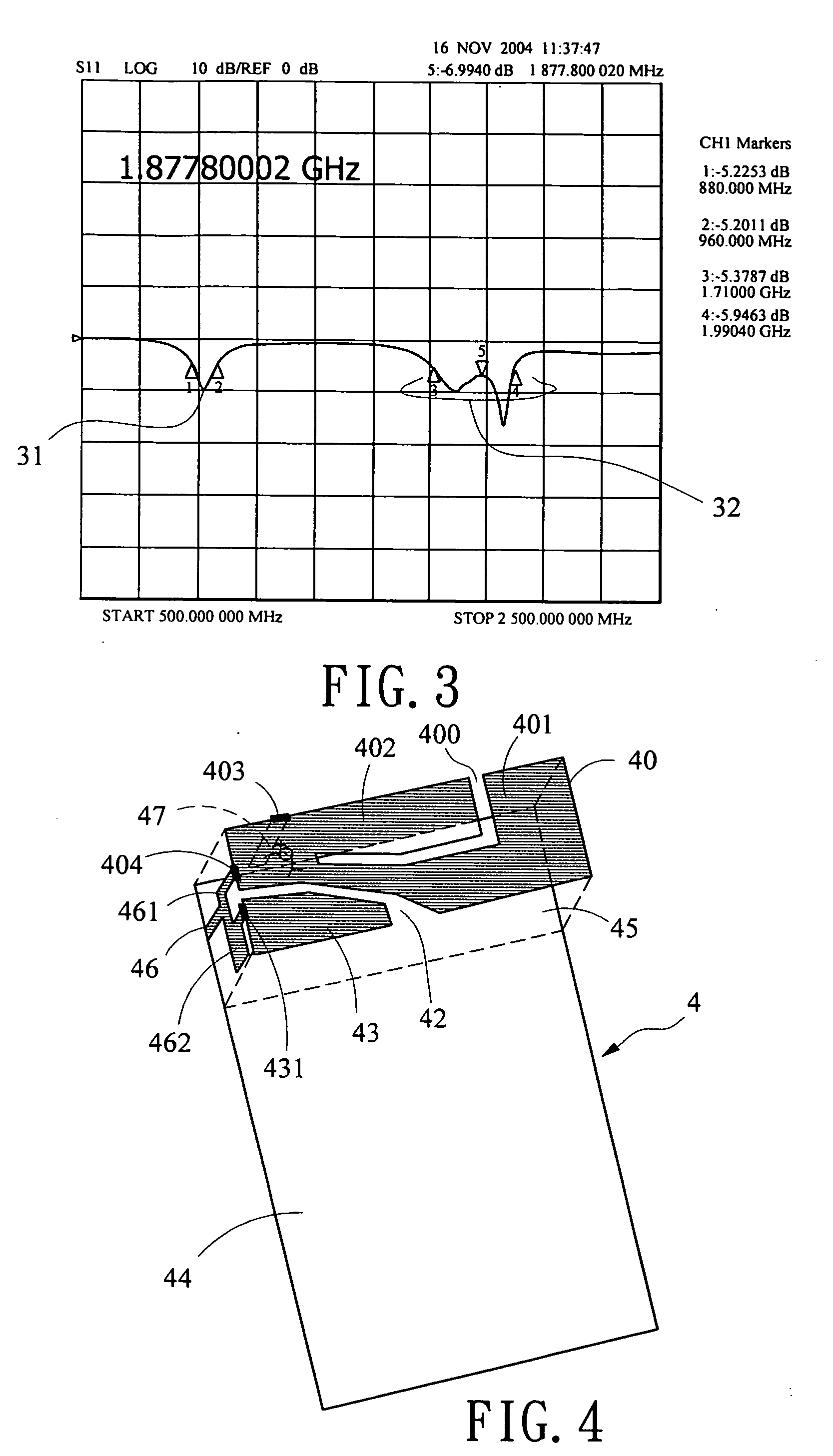 Dual-band inverted-f antenna with a branch line shorting strip