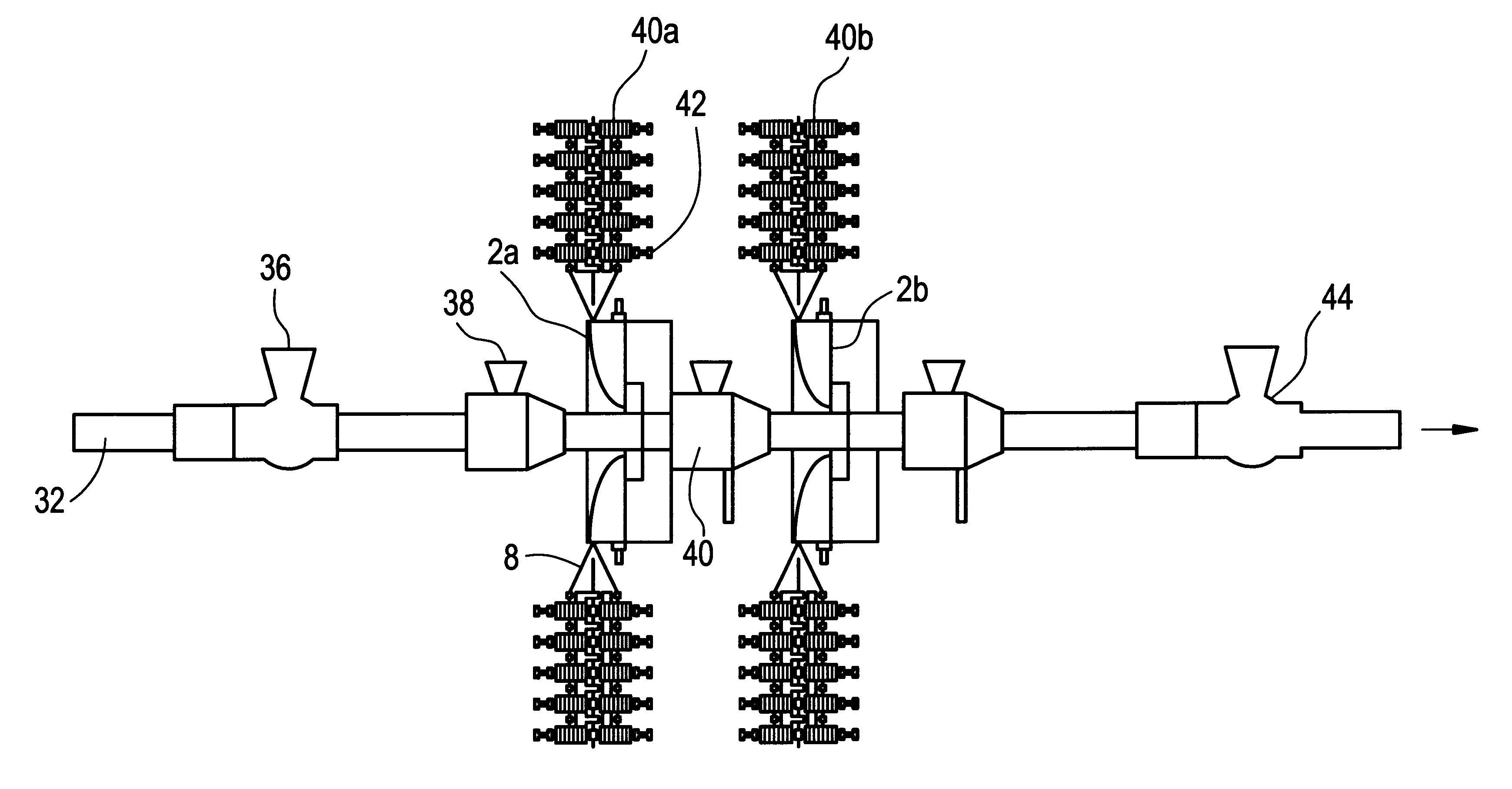 Device for incorporating individual reinforcing threads into an unfinished tube and process for manufacturing a thread-reinforced unfinished tube with the aid of this device