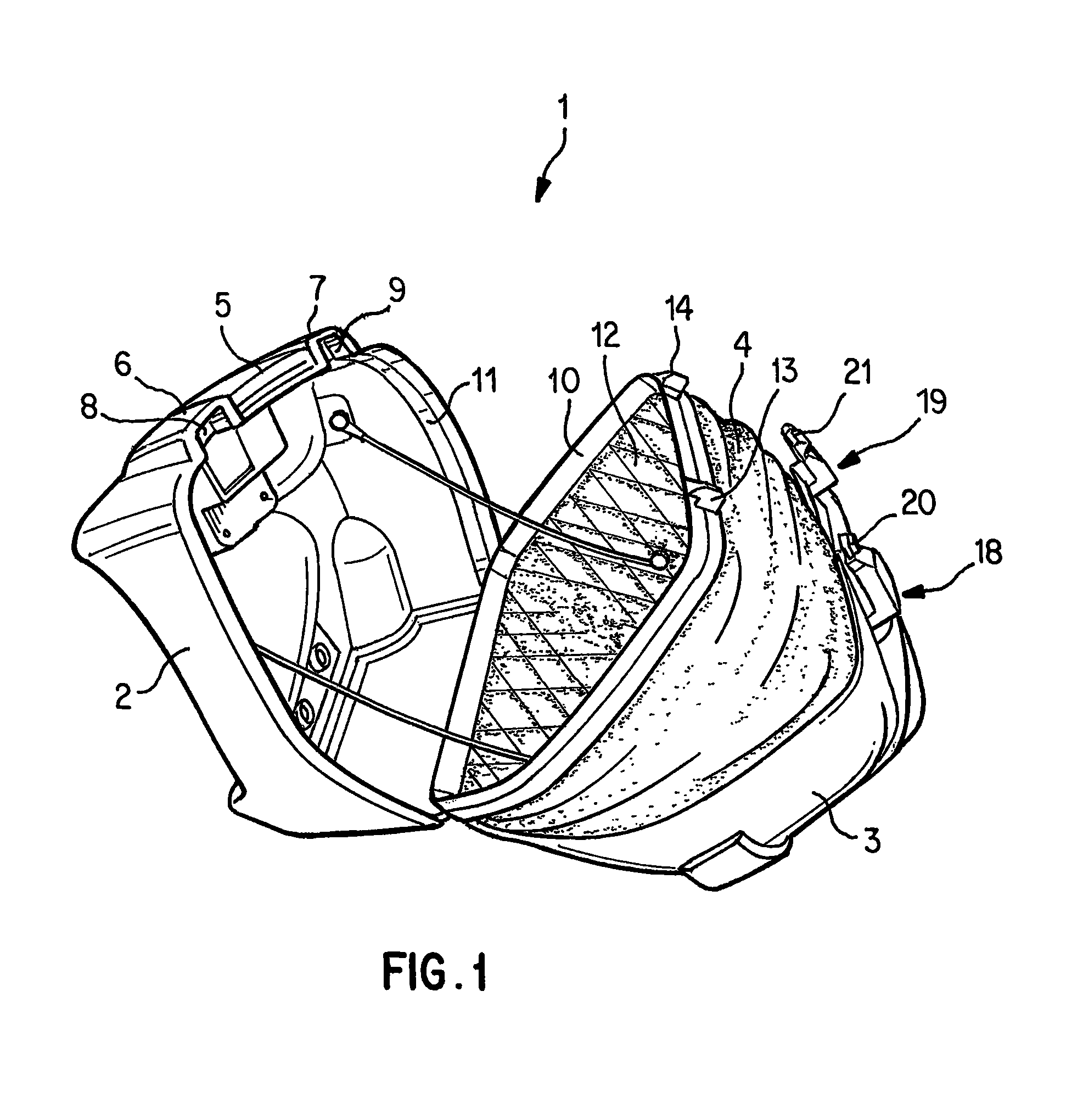 Side bag for motorcycles