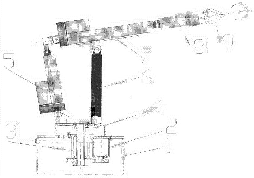 Four-degree-of-freedom electric multi-joint mechanical arm