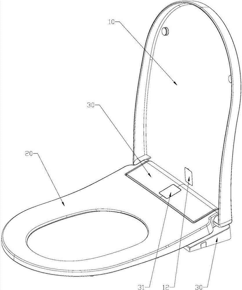 Induction type cover overturning mechanism for closestool cover plate and control method of induction type cover overturning mechanism