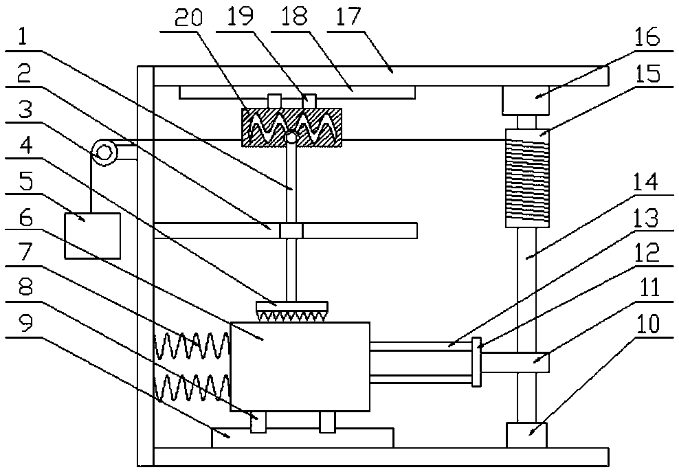 Efficient waste glass breaking treatment device