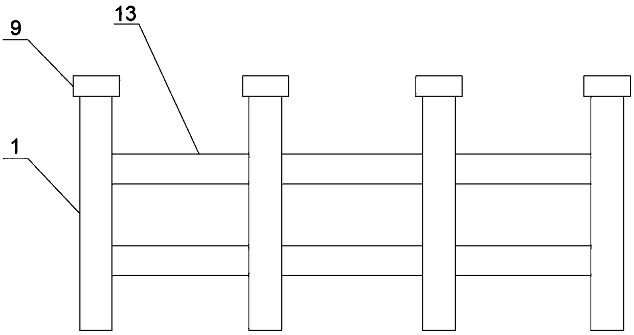 High-strength plastic-wood handrail