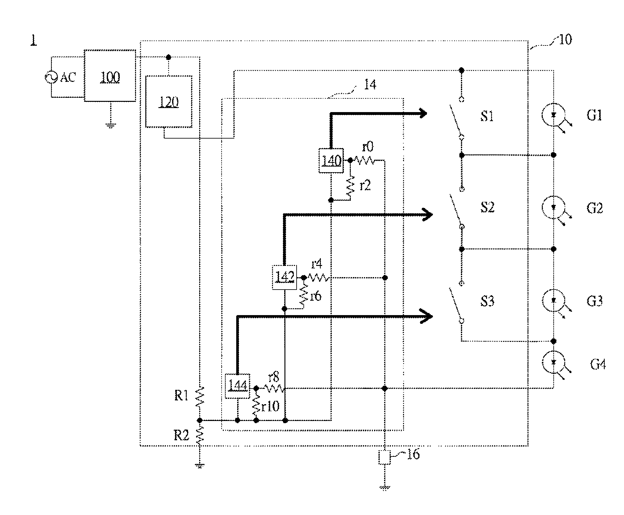 AC-powered LED light engines, integrated circuits and illuminating apparatuses having the same