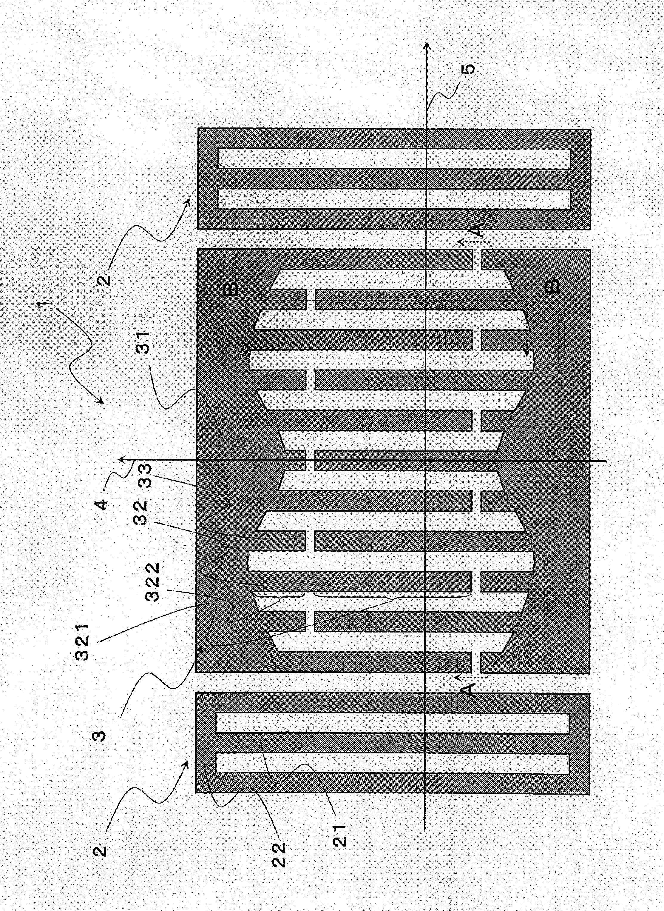 Elastic surface wave device