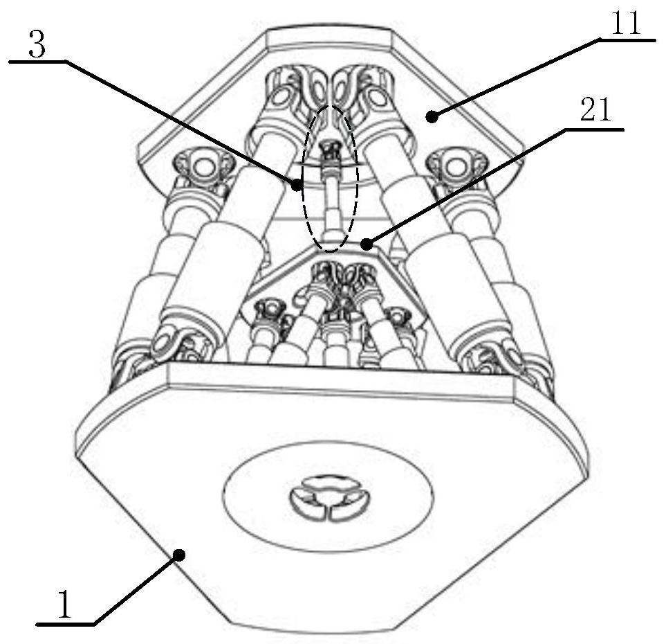 Device and method for precisely measuring the position and orientation of a six-degree-of-freedom parallel mechanism dynamic platform