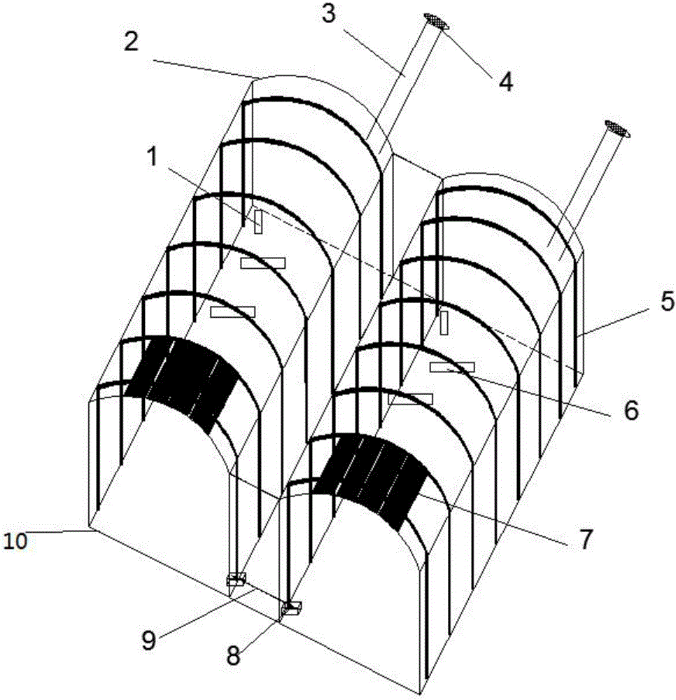 Loess cave dwelling reinforcing device