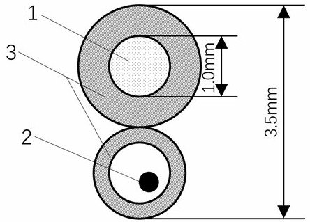 Indoor and outdoor universal self-supporting rubber-covered wire optical cable