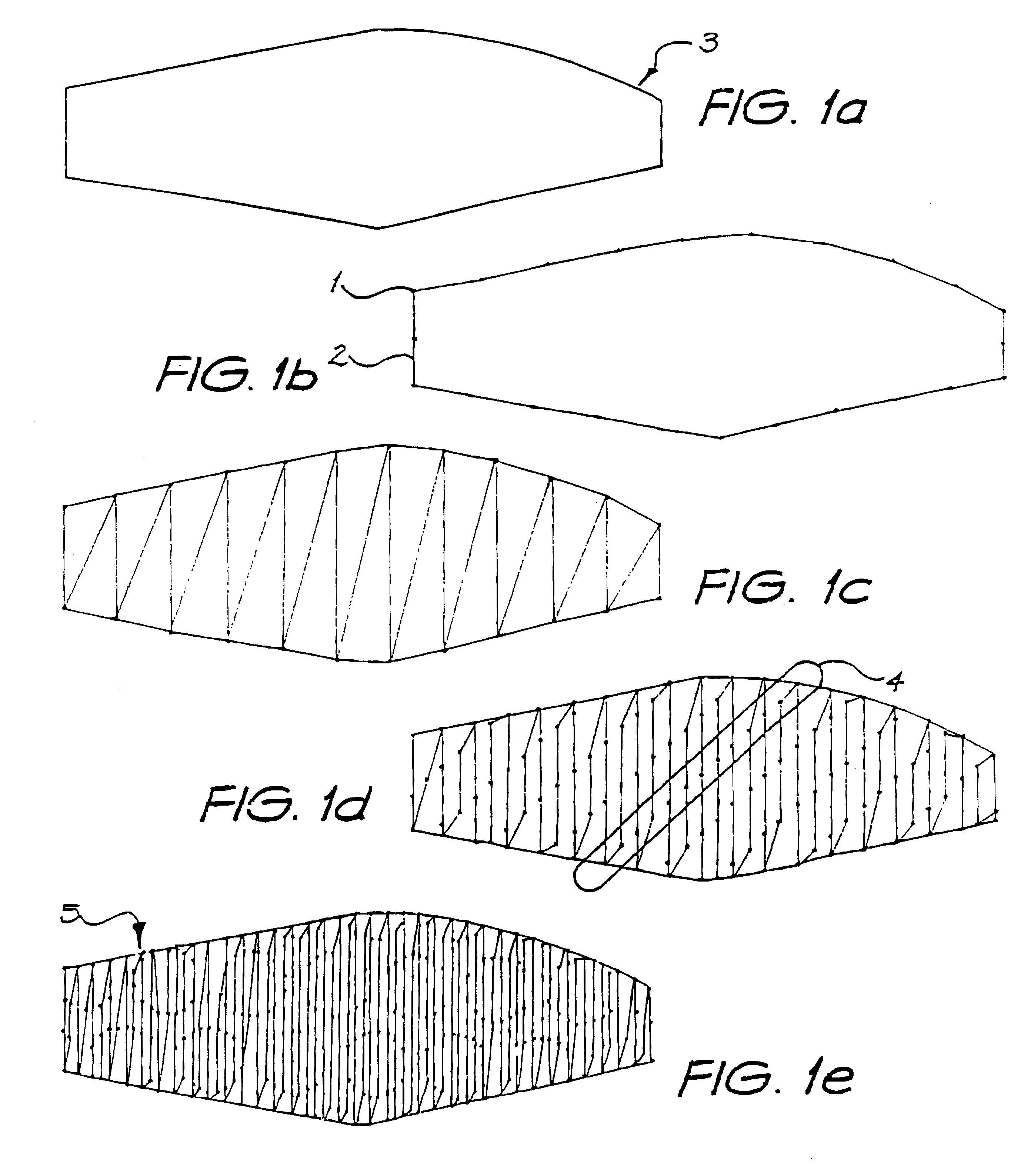 Curved line fill stitching in embroidery designs