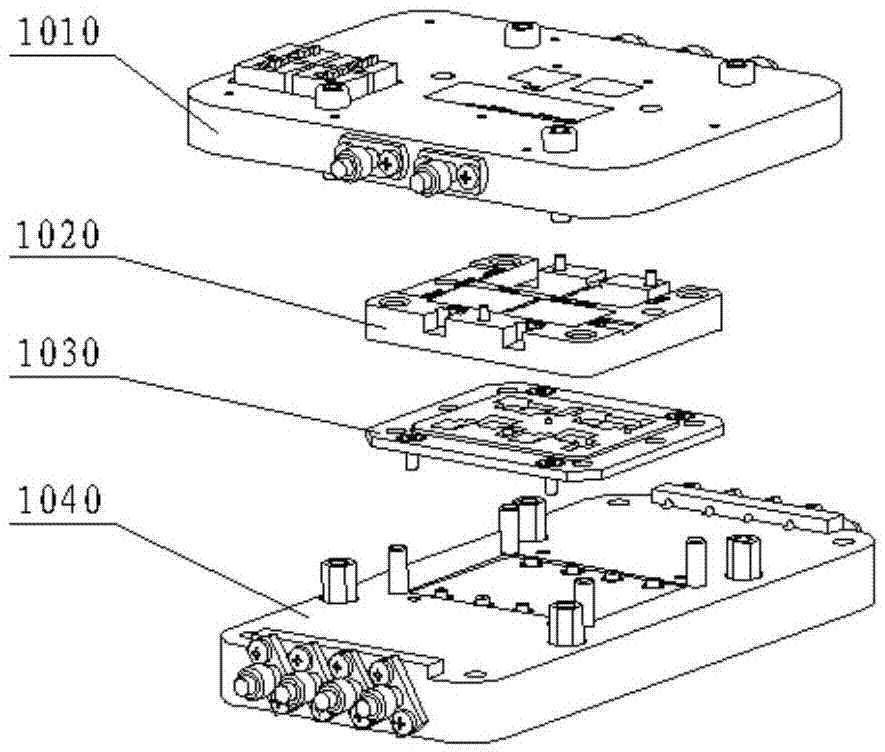 Three-dimensional stacked packaging module single-board testing tool and testing method