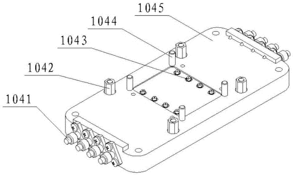 Three-dimensional stacked packaging module single-board testing tool and testing method