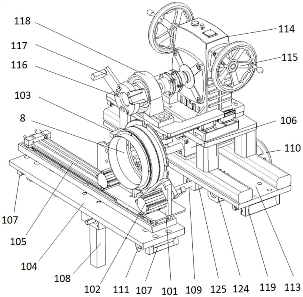 Manual tightening device and large-caliber non-standard threaded manual mounting and demounting equipment