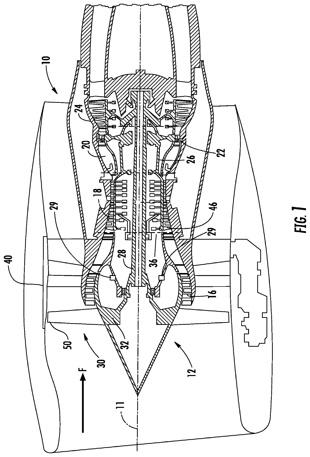 Pre-tension and retention structure for composite fan blade