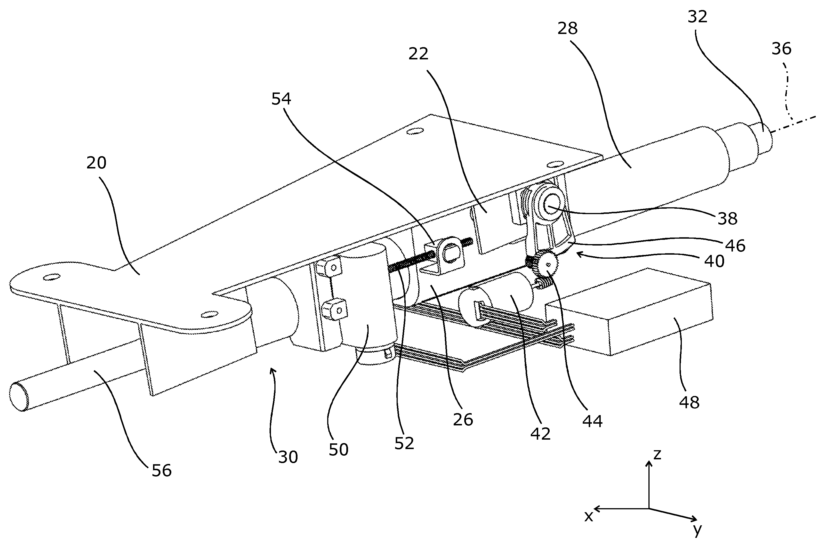 Steering column module including a steering column with a longitudinal and/or inclination adjustment