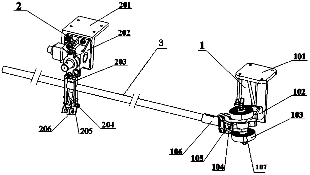 Unfolding release device of rod antenna