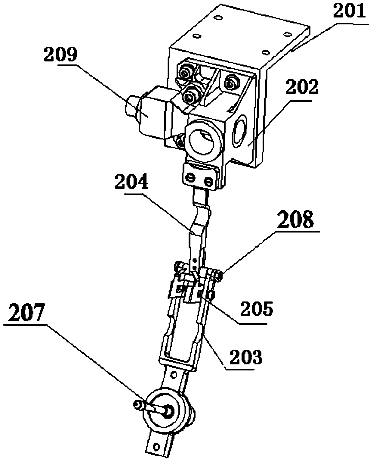 Unfolding release device of rod antenna