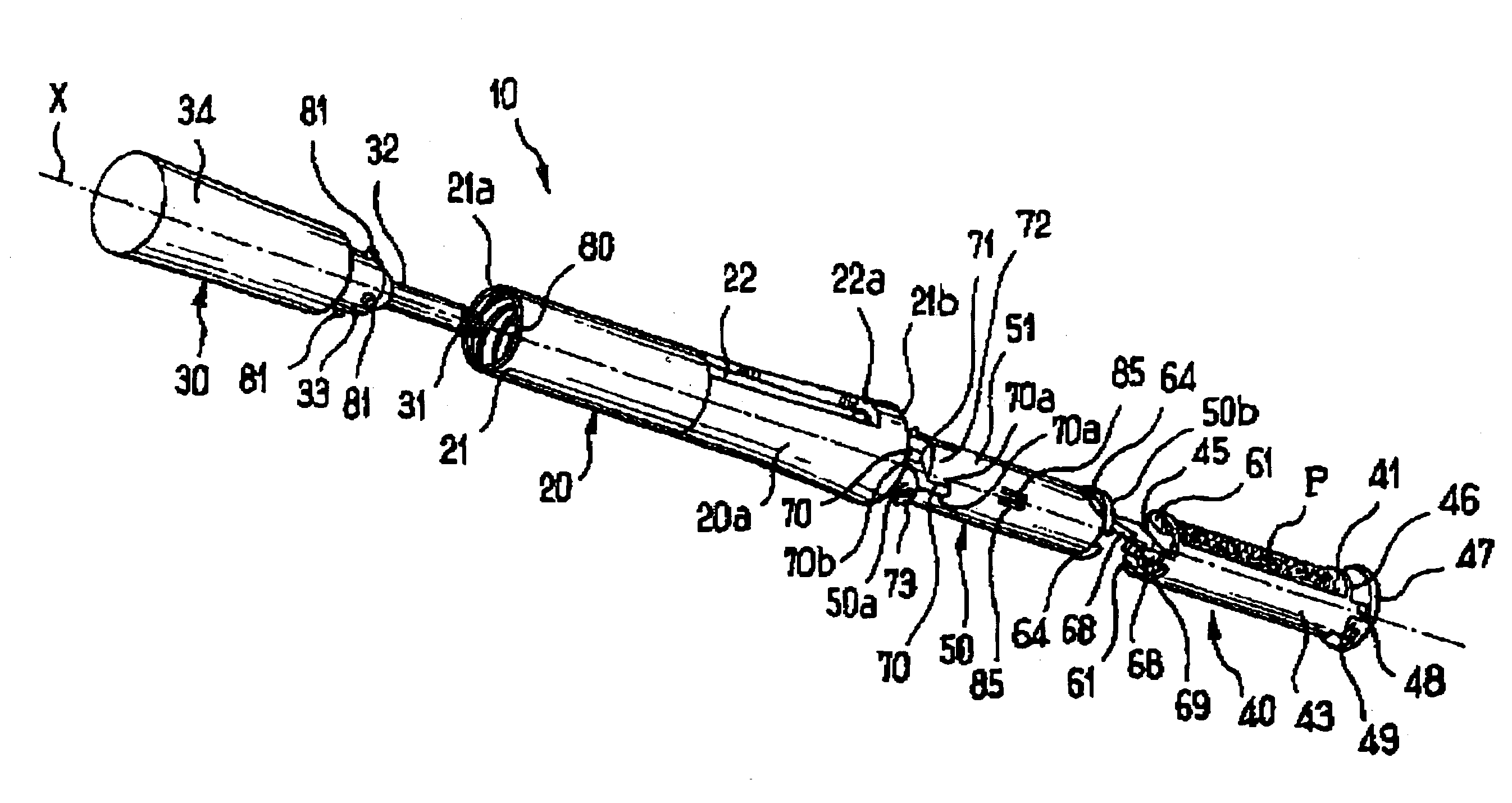 Device comprising a case and an applicator