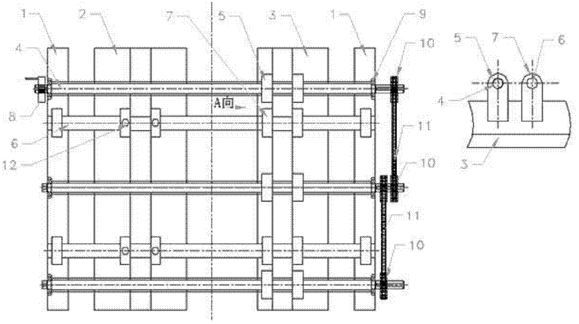 Synchronous width modulation guide rail system of crest welder