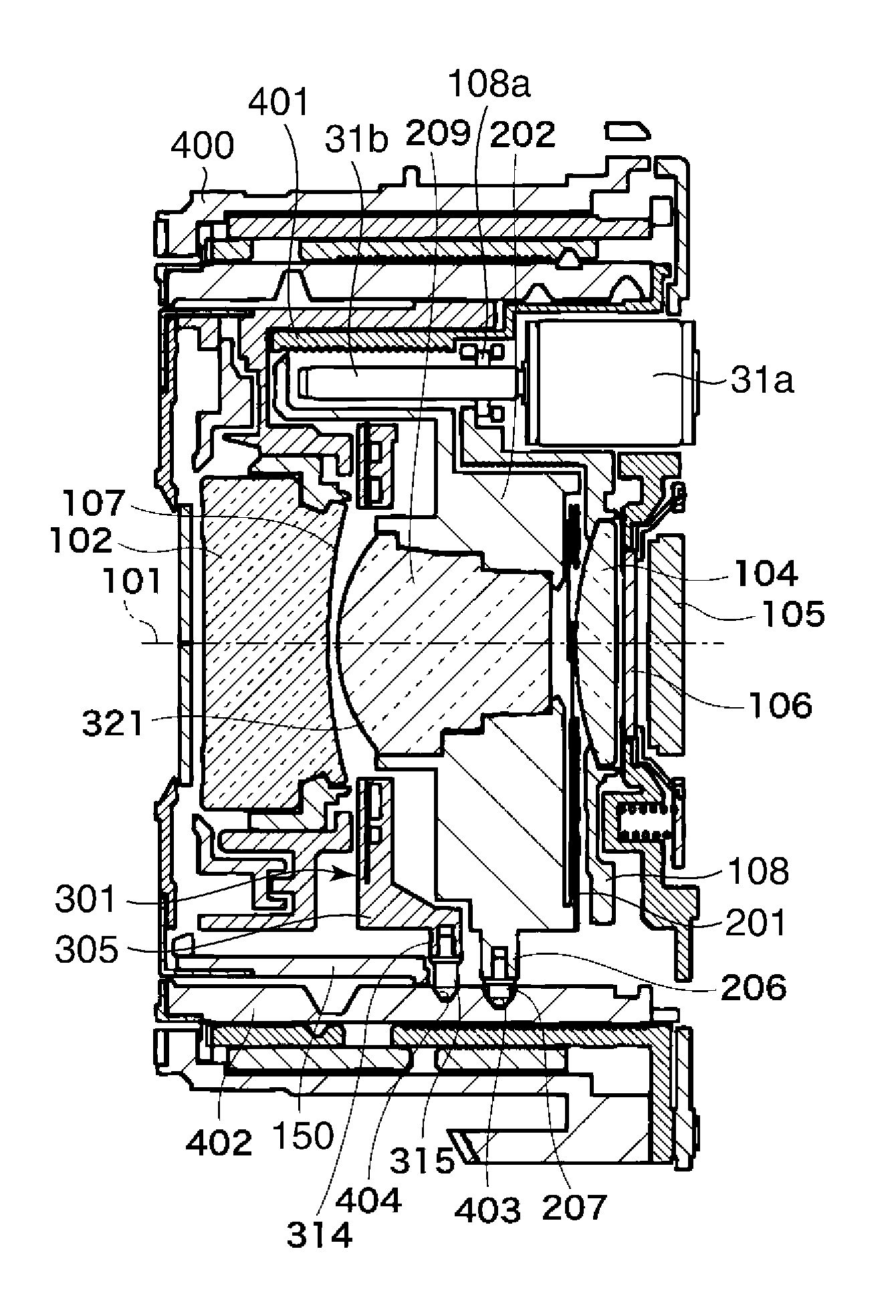 Lens barrel that changes focal length and image pickup apparatus equipped with lens barrel