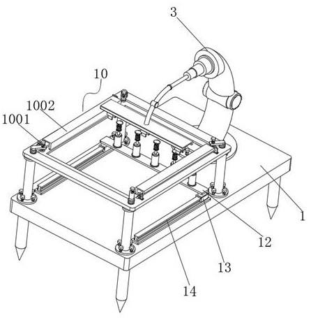 A planting machine for horizontal multi-point planting of sugarcane seedlings and using method thereof