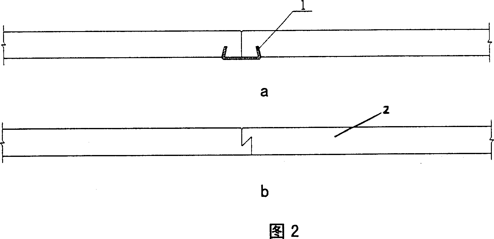 Wedging floor structure and assembling method