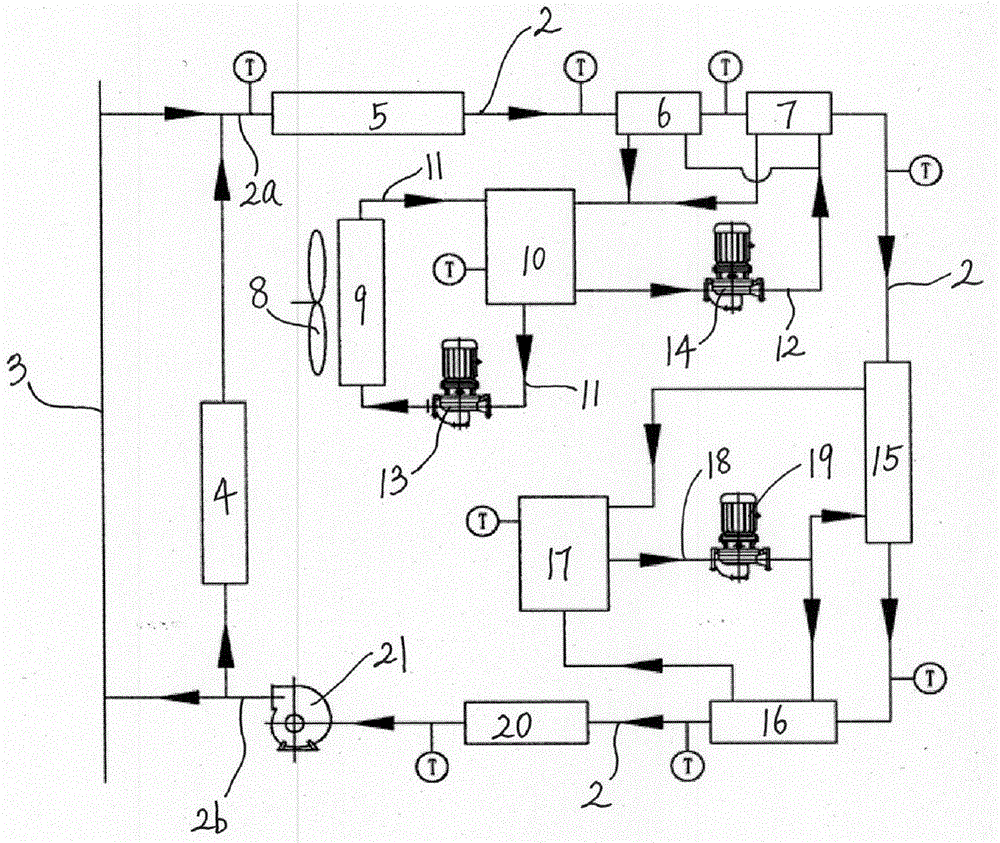 Experimental device for low-temperature acid dew point corrosion of power plant boiler flue gas