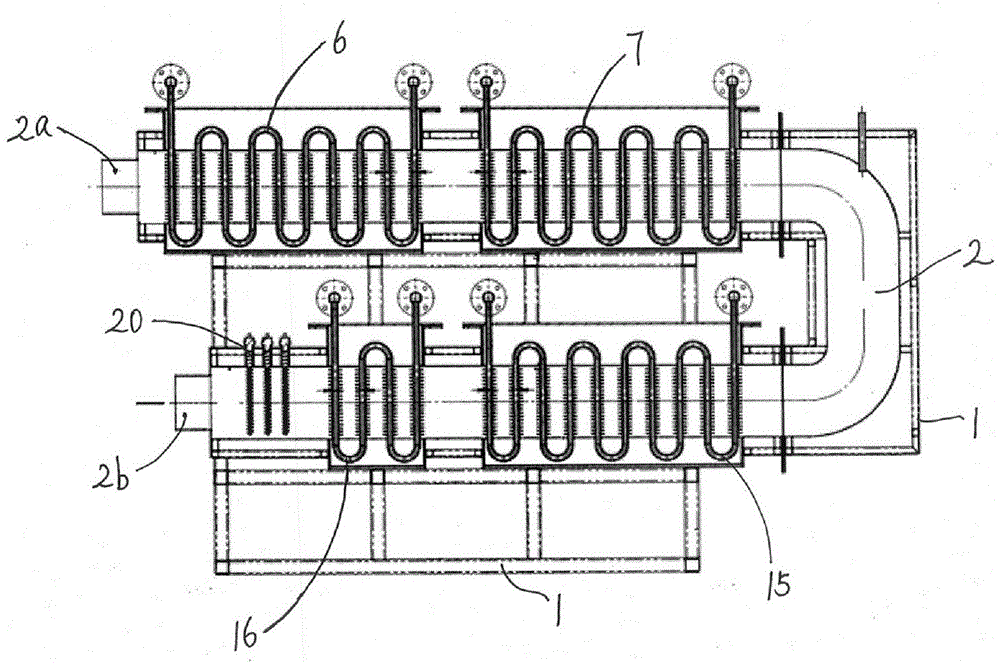 Experimental device for low-temperature acid dew point corrosion of power plant boiler flue gas