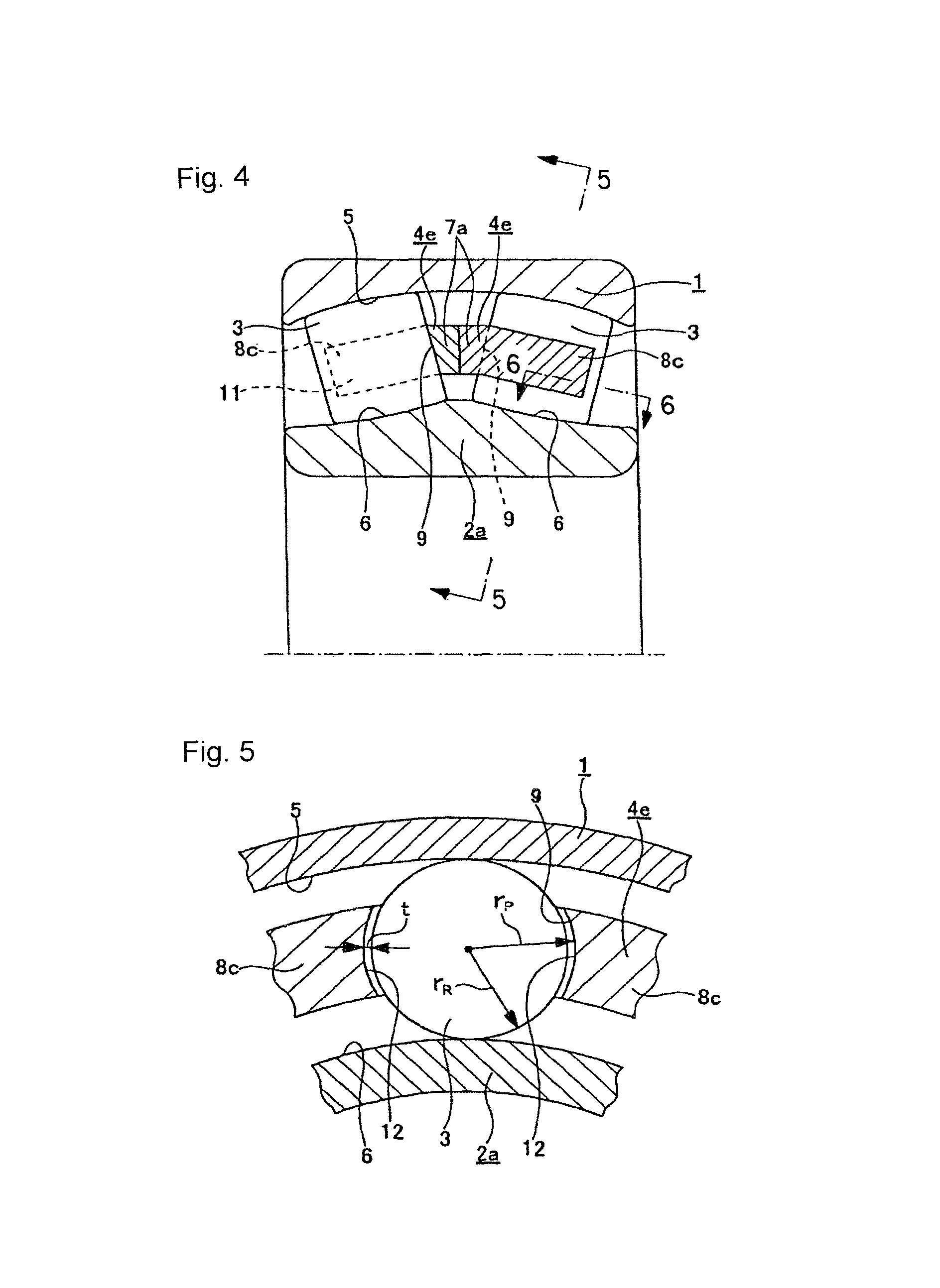 Self-aligning roller bearing with retainer and manufacturing method for self-aligning roller bearing retainer