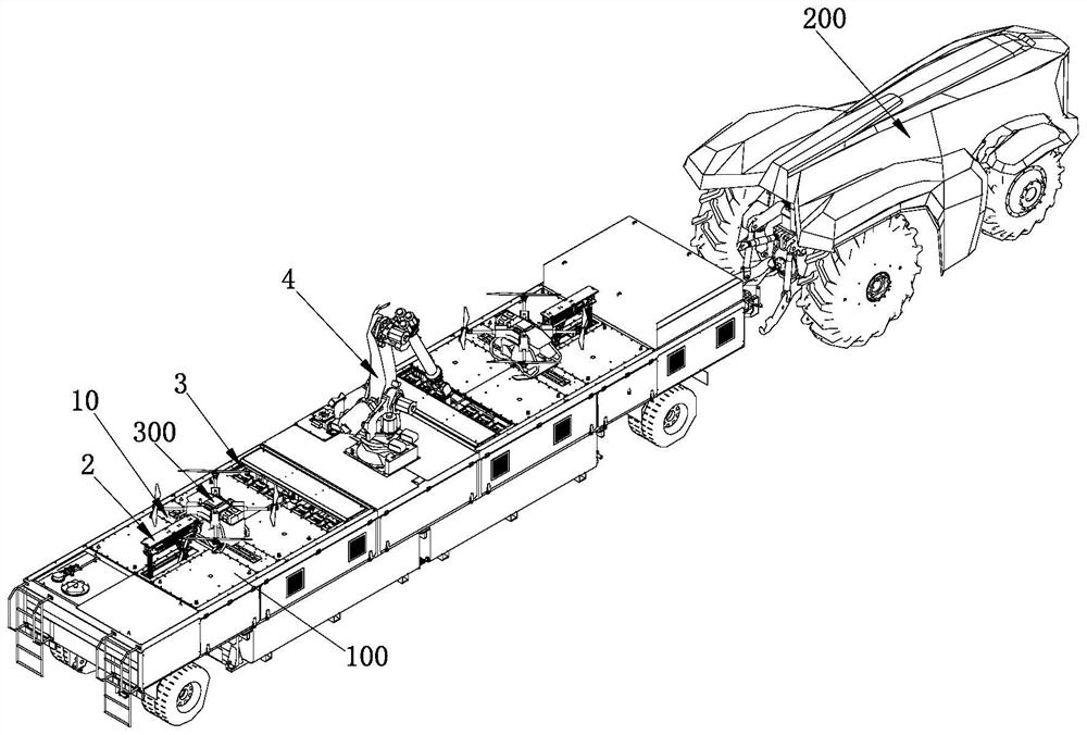 Unmanned aerial vehicle positioning correction mechanism and undercarriage positioning auxiliary device