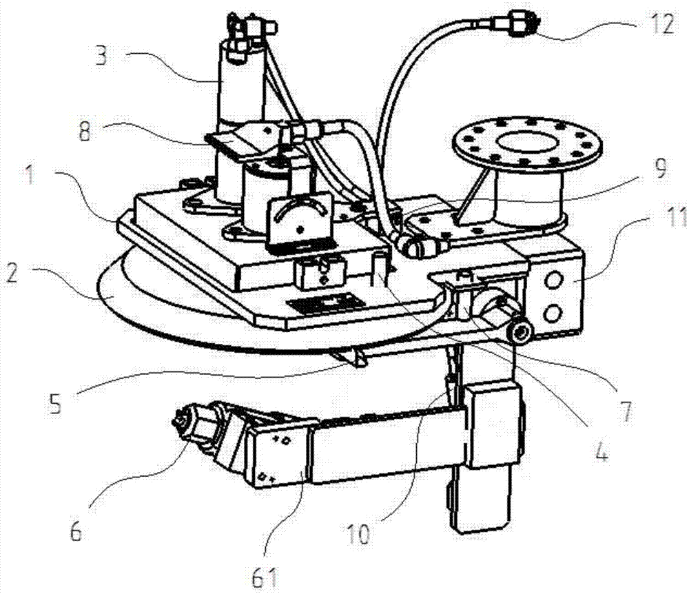 Light-load explosion-proofing gluing shielding device