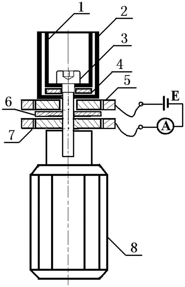 A kind of electrode rotating type liquid conductivity measurement method