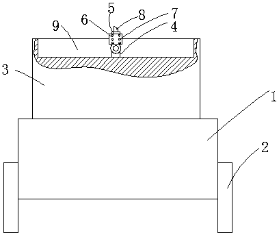 Electric wheelchair with umbrella body fixing device