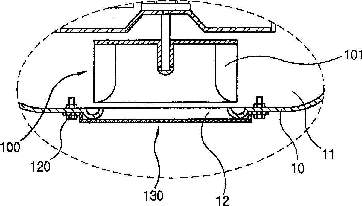 Fan with dustproof device