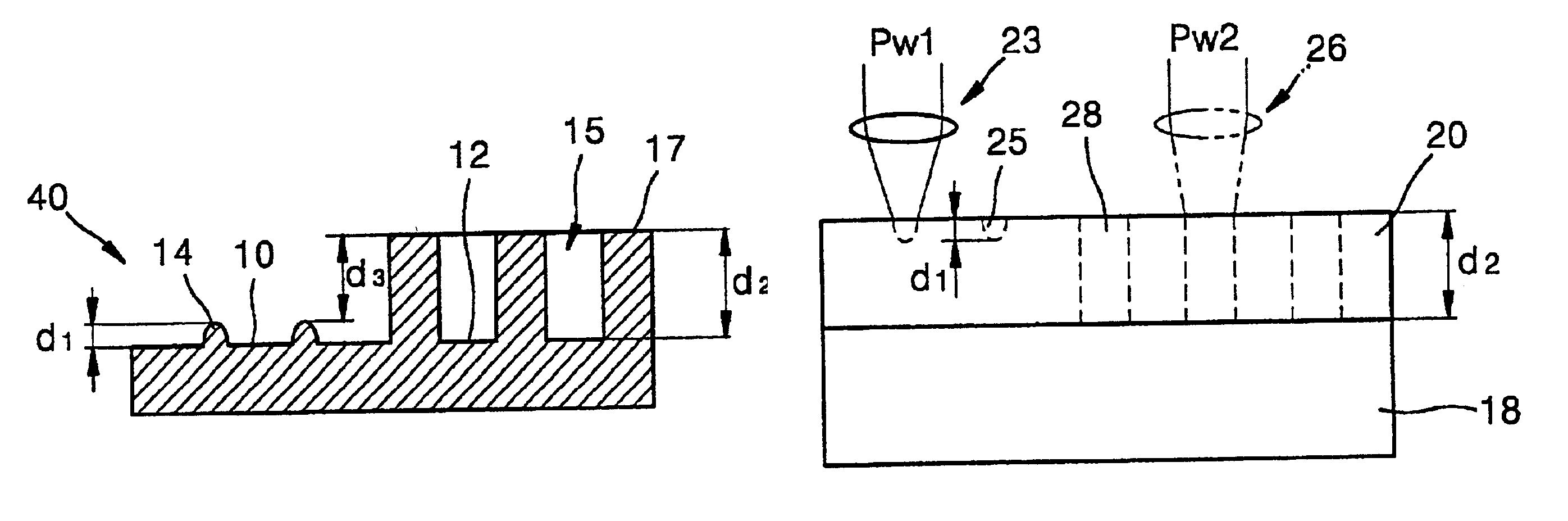 Disc having grooves and pits with different depths, and method for manufacturing the disc