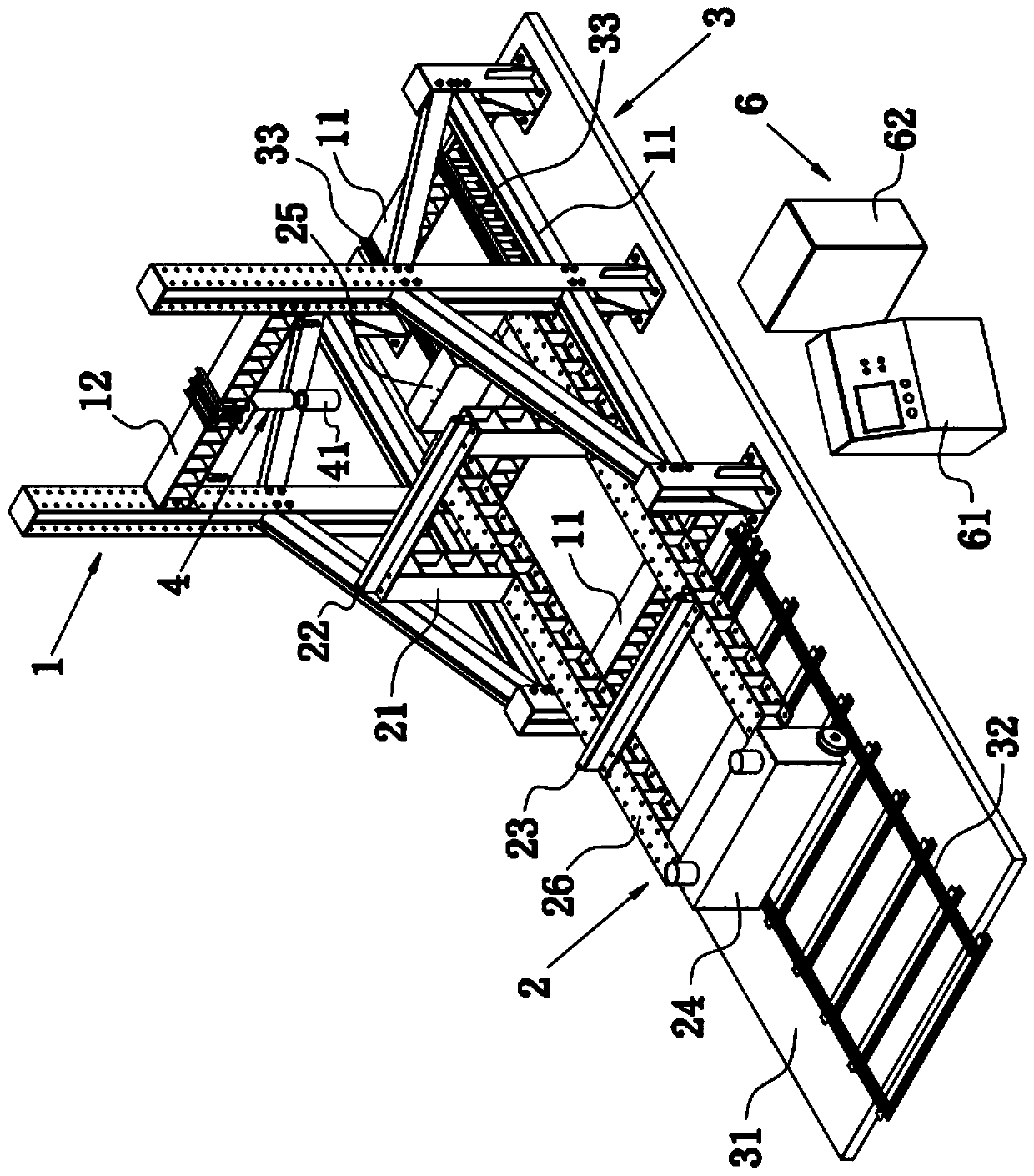 Prefabricated stair component mechanical property detection system