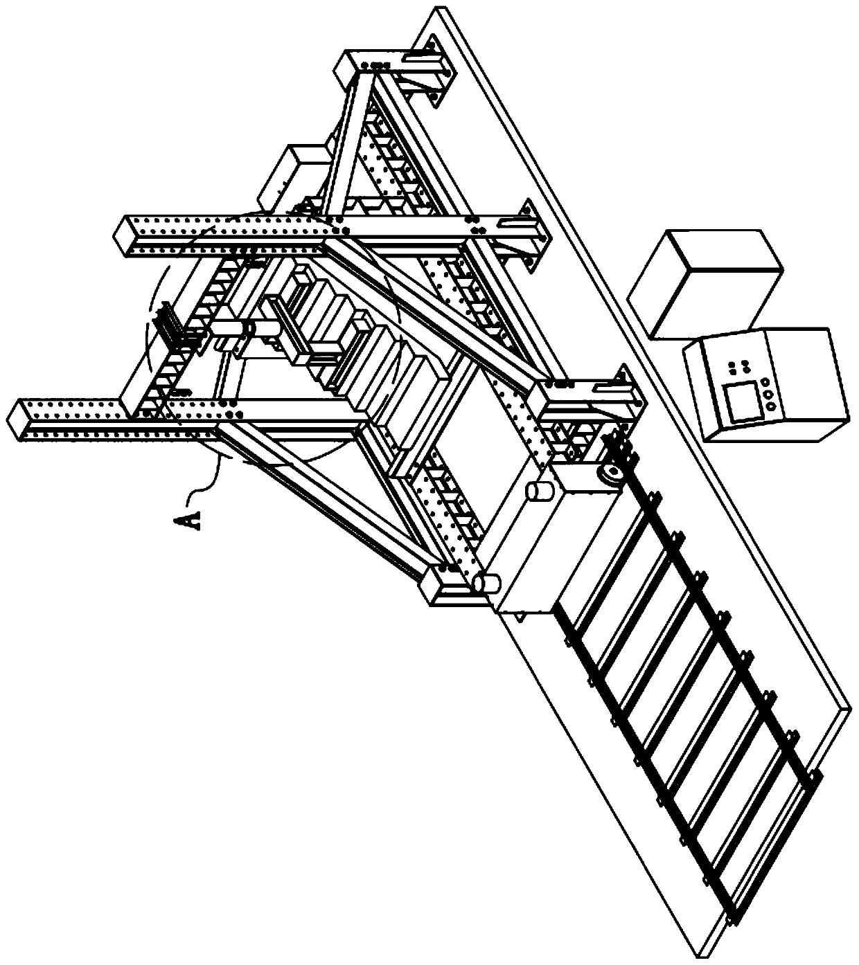 Prefabricated stair component mechanical property detection system