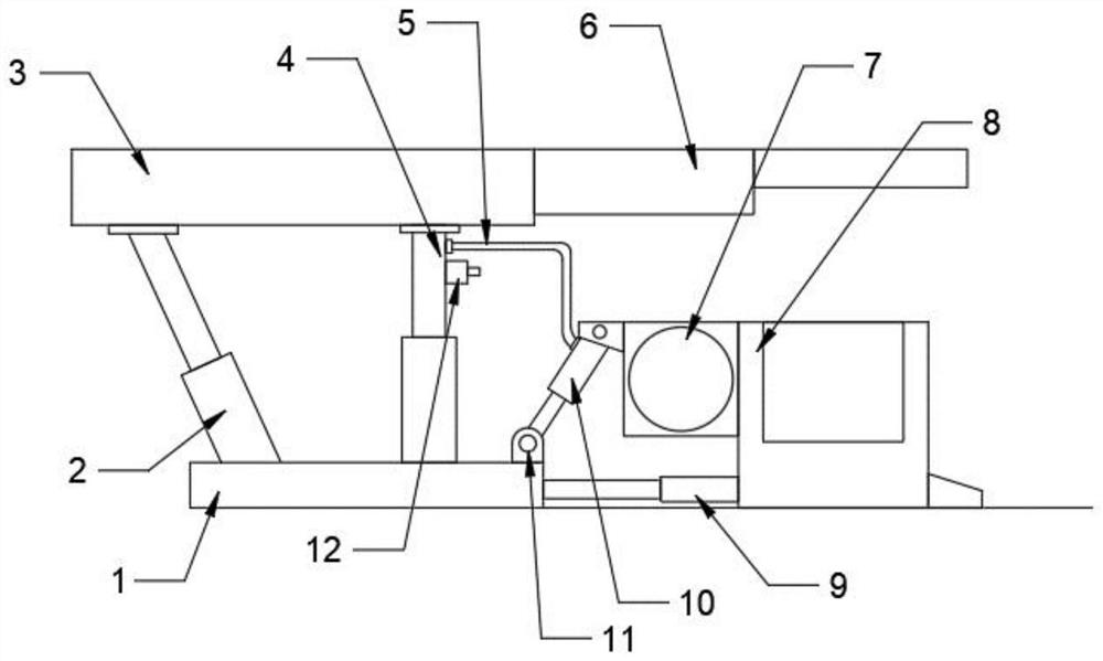 Machine head auxiliary pushing device of scraper conveyor