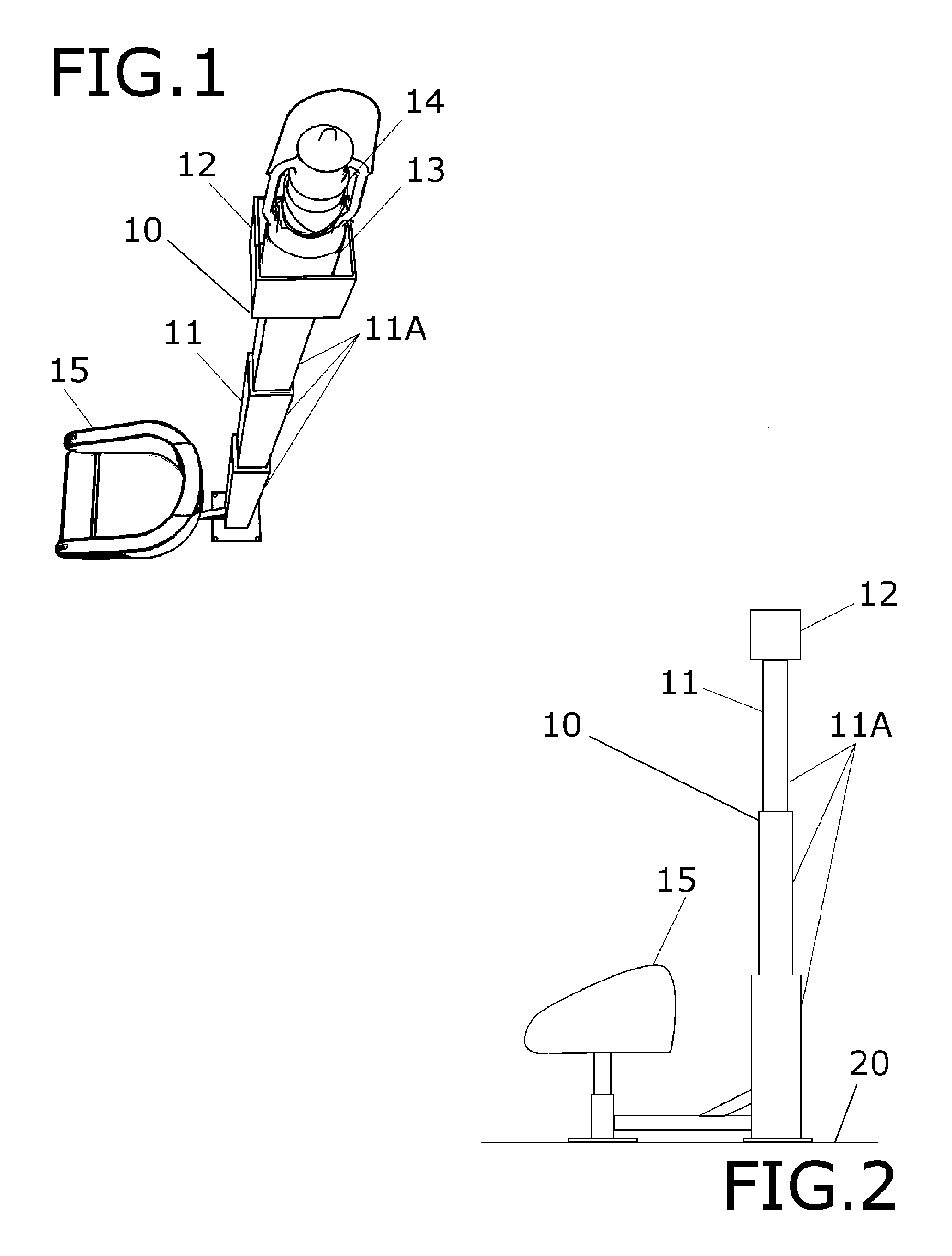 Stable elevated lamp for a fishing boat