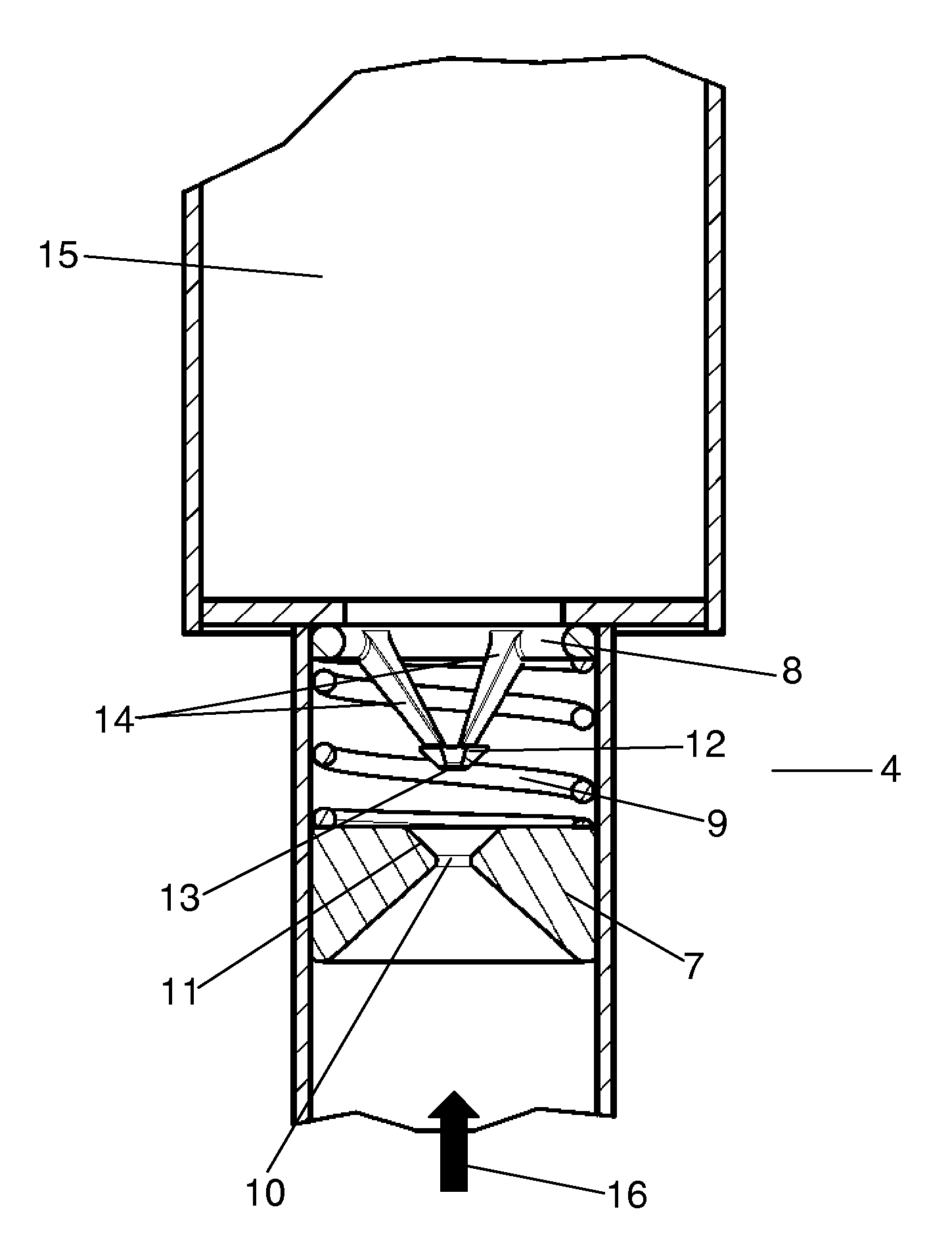 Expansion valve with variable opening degree