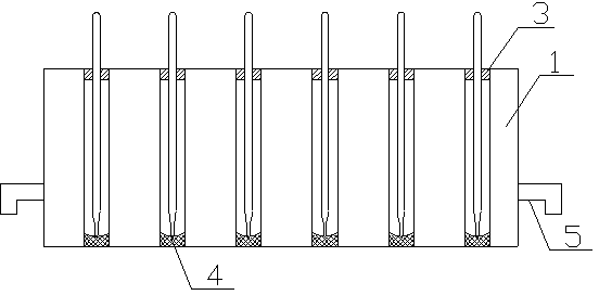 Medical thermometer storage rack