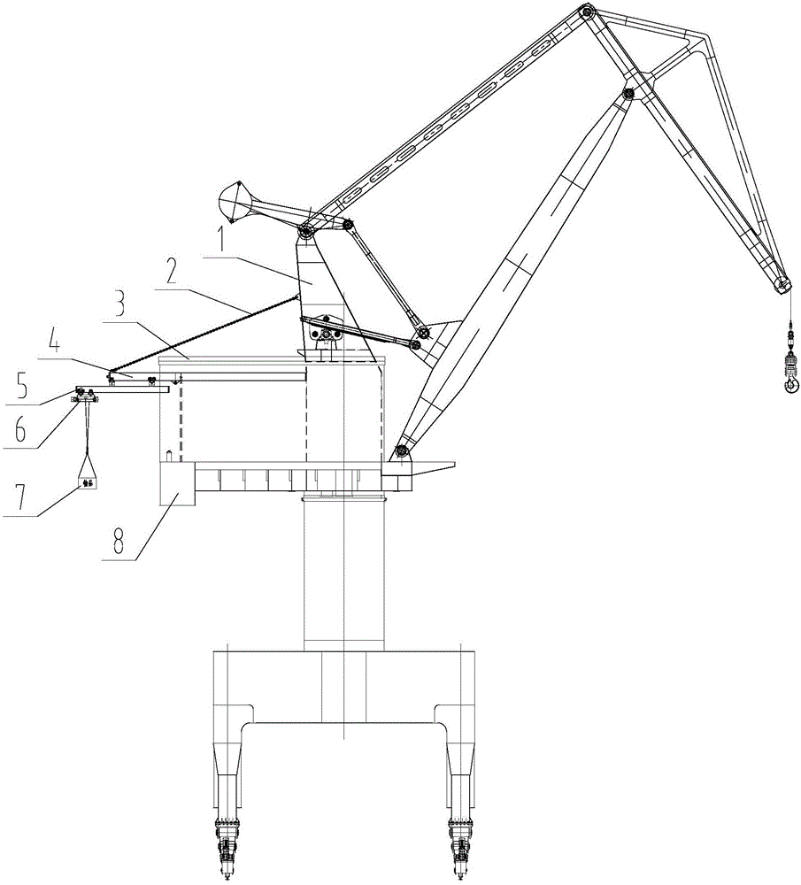 Variable-stroke high-and-low-beam travelling crane for crane machine room