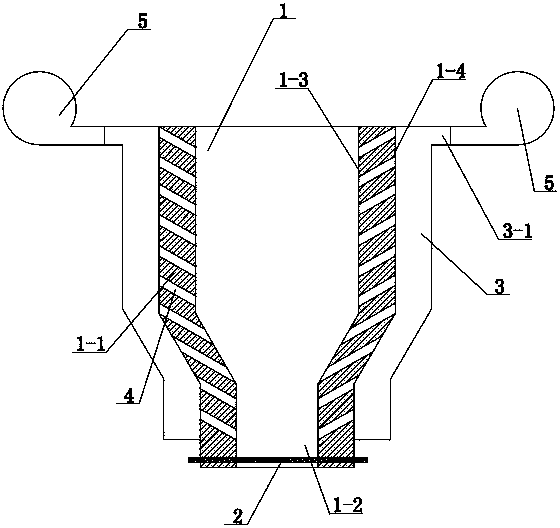 Wood powder conveying hopper and feeding system for wood plastic composite sheet material production