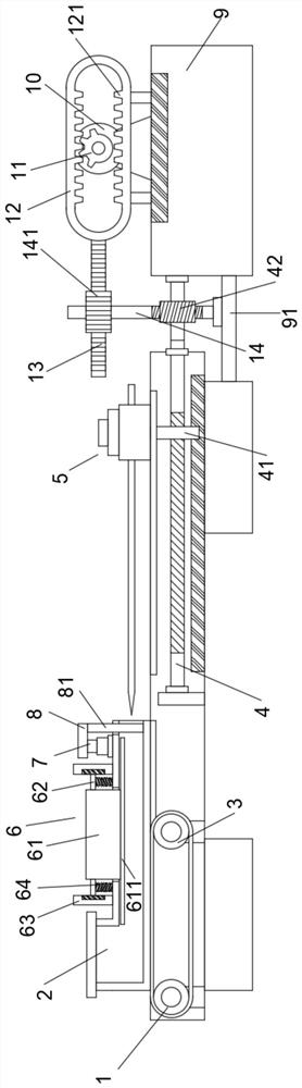 Quick kebab stringing device for kebab processing